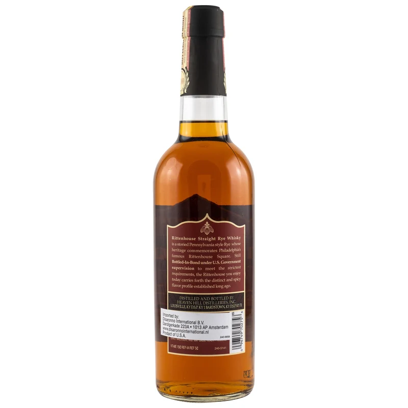 Rittenhouse | 100 Proof | Bottled-in-Bond | Straight Rye Whiskey | 50%