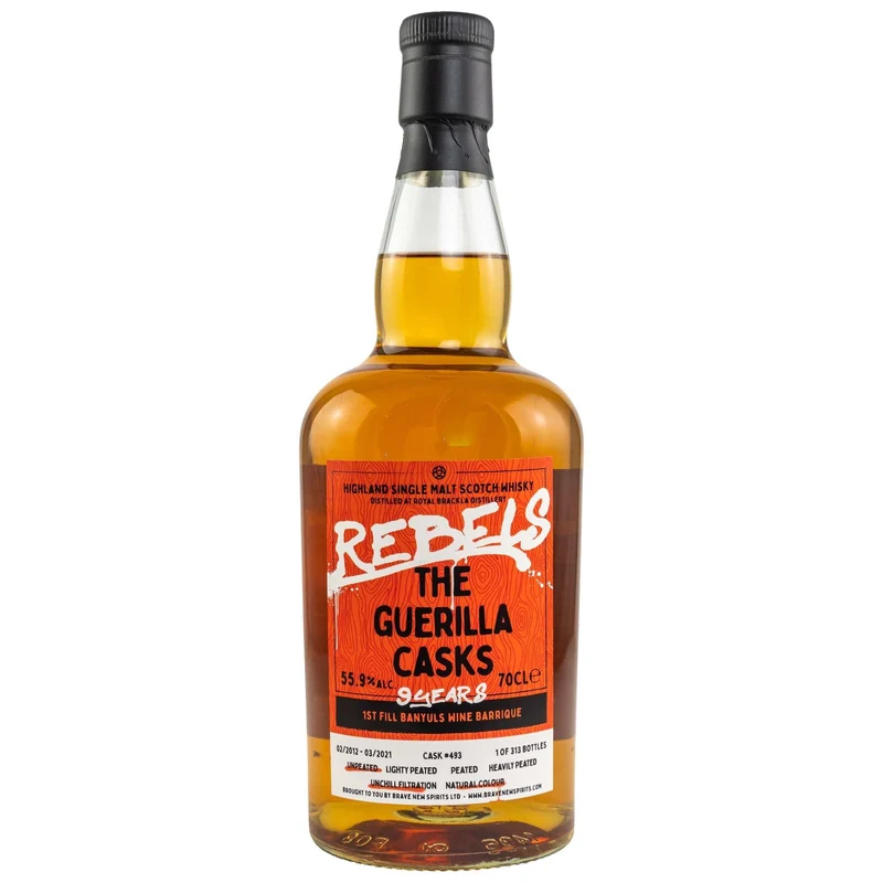 Royal Brackla | 9 Jahre | 2012/2021 | Rebels #493 | The Guerilla Casks | 55,9%