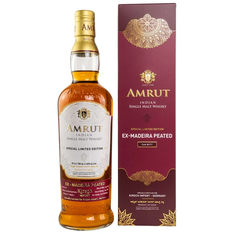 Amrut | 6 Jahre | 2015/2021 | Ex-Madeira Peated Cask #4711 | Indian Whisky | 60%