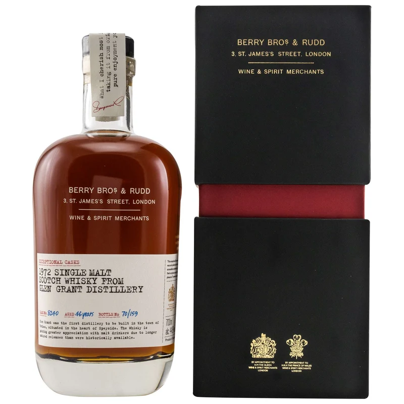 Glen Grant | 46 Jahre | 1972 | Berry Bros. & Rudd | Cask #8240 | Exceptional Casks Serie | 44,8%