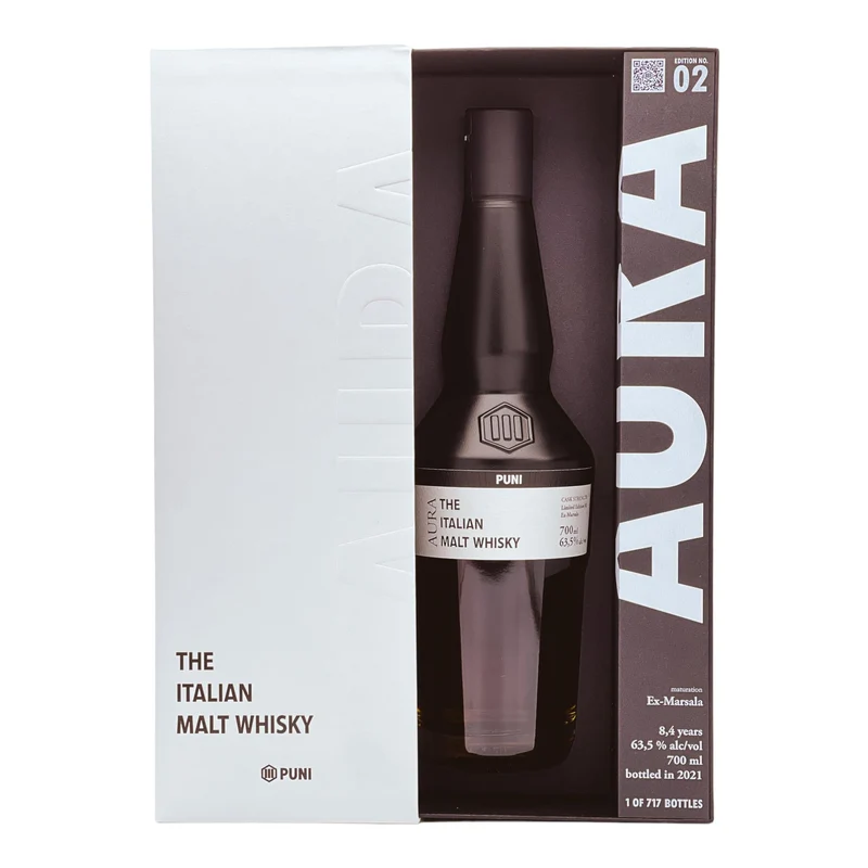PUNI | AURA | 8,4 Jahre | Limited Edition 02 | Intensiv & Fruchtig | Italian Whisky | 63,5%