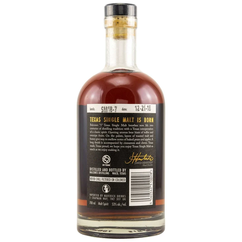 Balcones | Texas Single Malt | Classic Edition | Texas Spirit | 53%