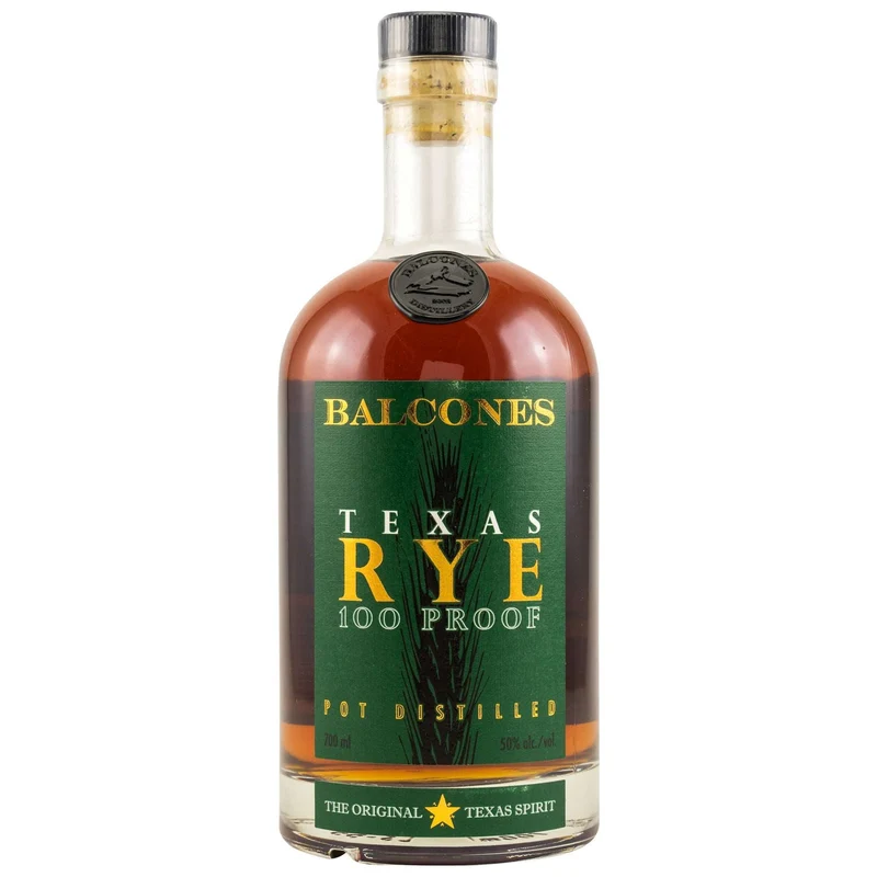 Balcones | Texas Rye | 100 Proof | Pot Distilled | Texas Spirit | 50%