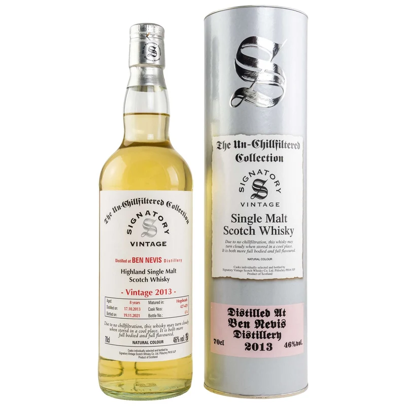Ben Nevis | 8 Jahre | 2013/2021 | Signatory Vintage Casks #427+429 | 46%