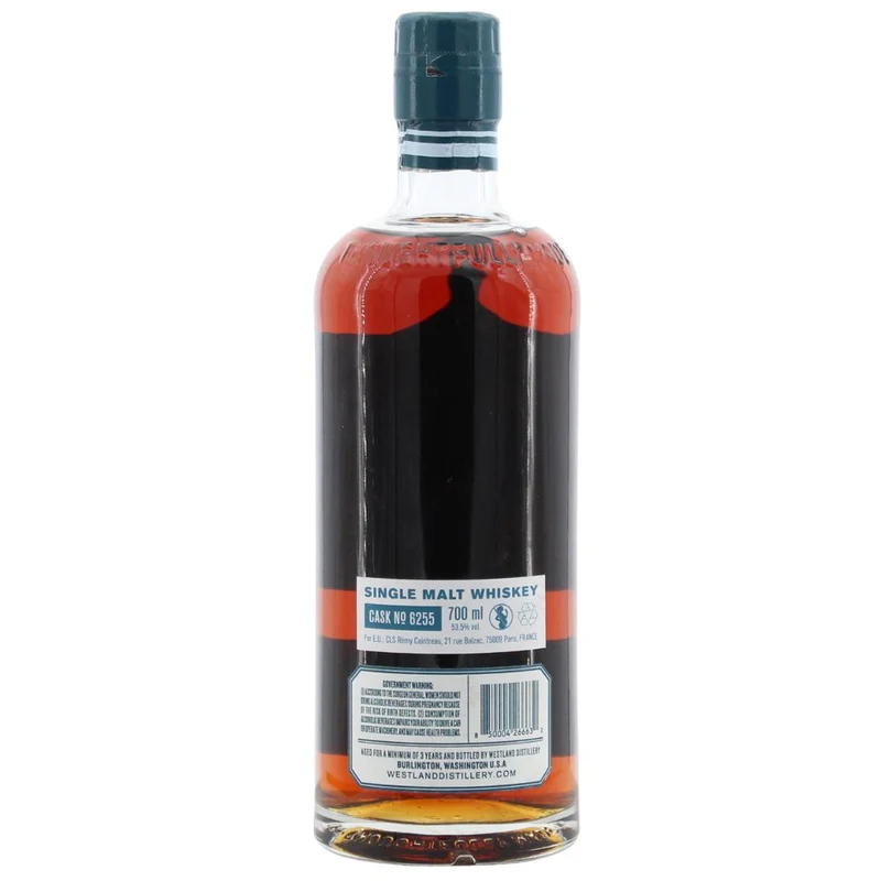 Westland 7 Jahre Single Cask #6255 American Single Malt 53,5% 0,7l