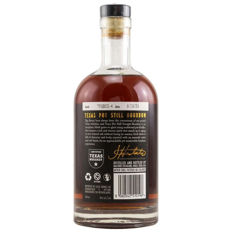 Balcones | Texas Pot Still Bourbon | Texas Whisky | 46%