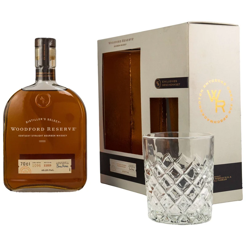 Woodford Reserve | Distiller's Select Geschenk-Set | Kentucky Straight Bourbon | 43,2%