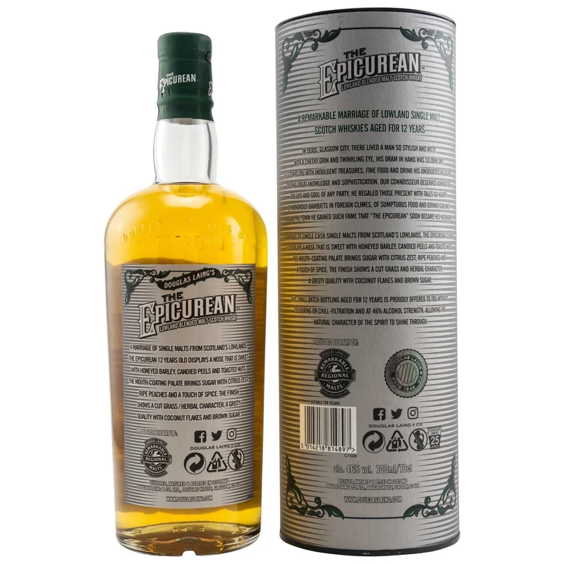 The Epicurean | 12 Jahre | Small Batch Release | Blended Malt Scotch Whisky | 46%