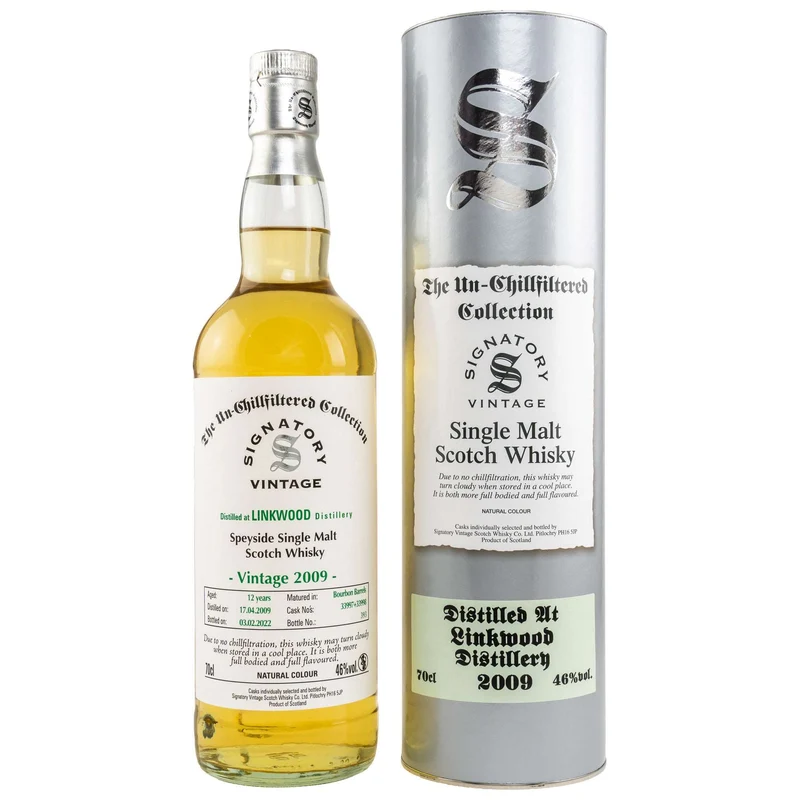 Linkwood | 12 Jahre | 2009/2022 | #33997+33998 | Signatory Vintage | The Un-Chillfiltered Collection | 46%