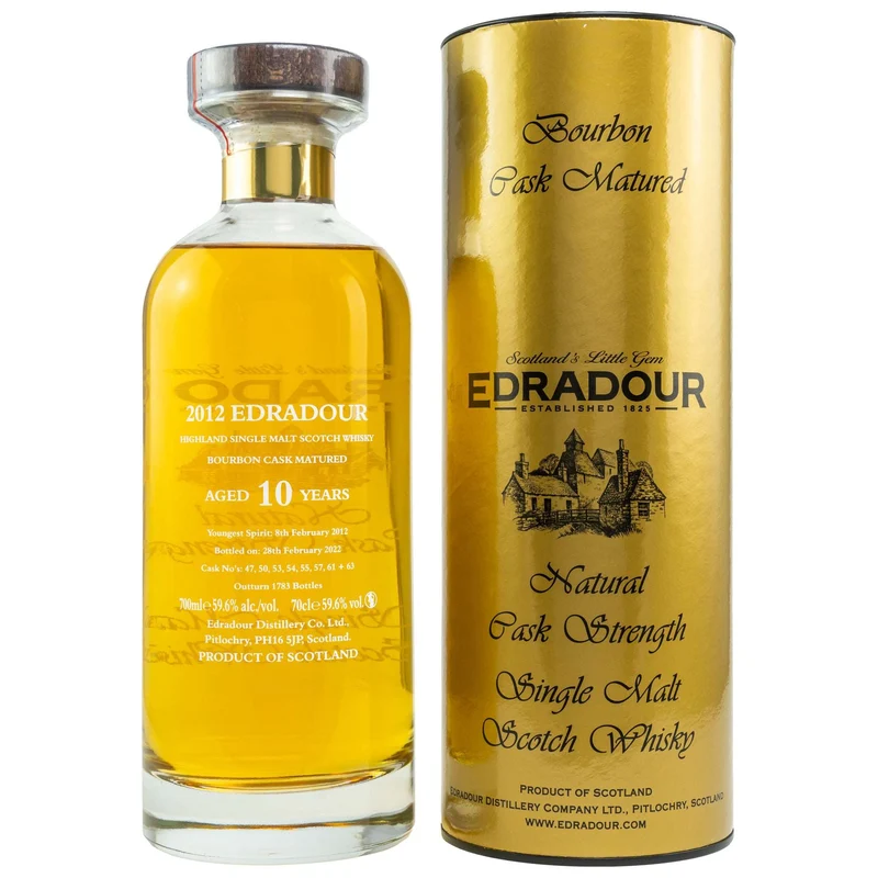 Edradour | 10 Jahre | 2012/2022 | Small Batch | Ibisco Bourbon | 59,6%