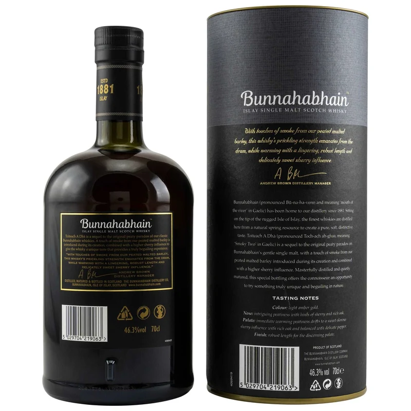 Bunnahabhain | Toiteach A Dhà | 46,3%