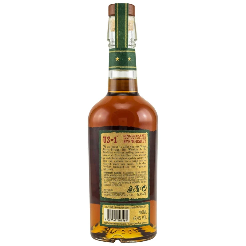 Michter's | US1 | Single Barrel | Kentucky Straight Rye Whiskey | 42,4%