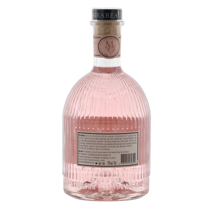Mirabeau Rosé Dry Gin 43% 0,7l