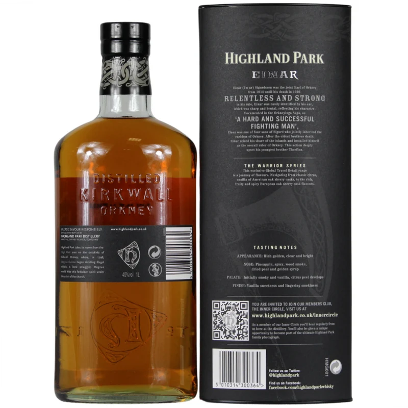 Highland Park Einar 40% 1,0 l