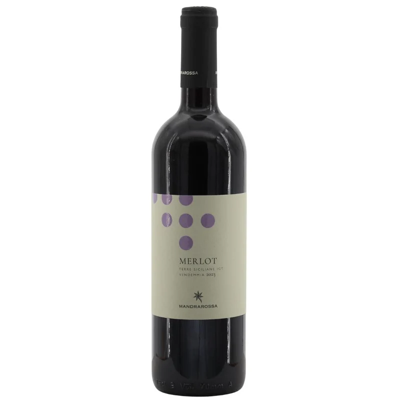 Merlot Terre Siciliane IGT Vendemmia 2023 Mandrarossa 13,5% 0,75l