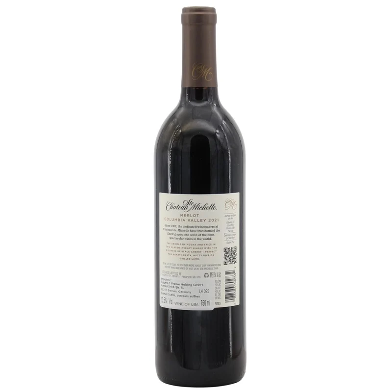 Chateau Ste Michelle Columbia Valley Merlot 2021 13,5% 0,75l