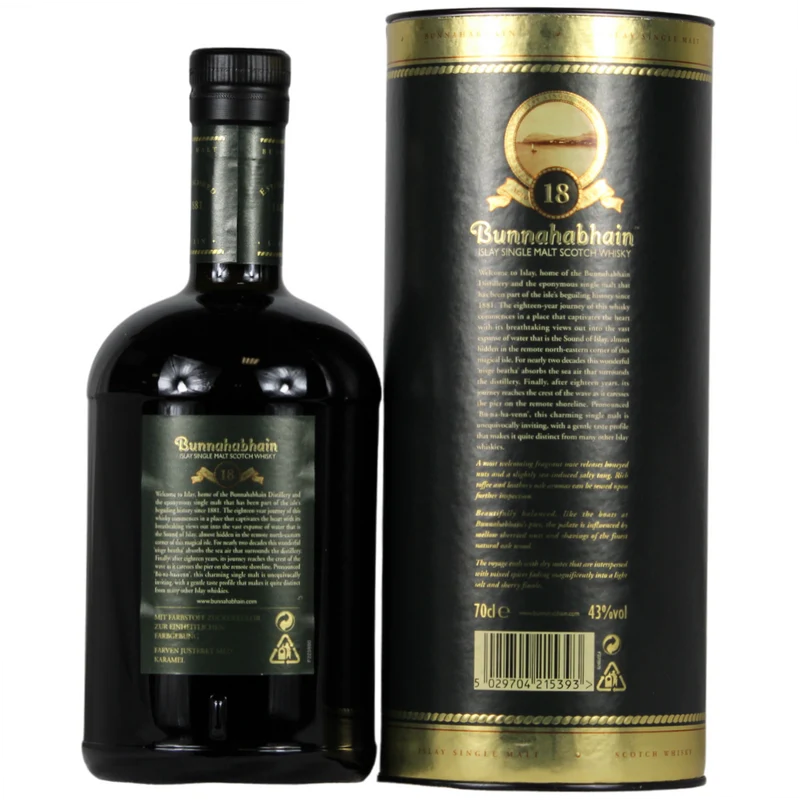 Bunnahabhain 18 Jahre (Bottled 2010) 43% 0,7l
