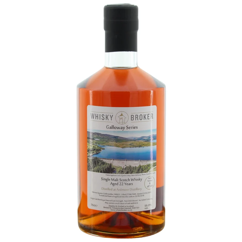 Ardmore 22 Jahre 1996/2019 Whisky Broker Galloway Series 59% 0,7l