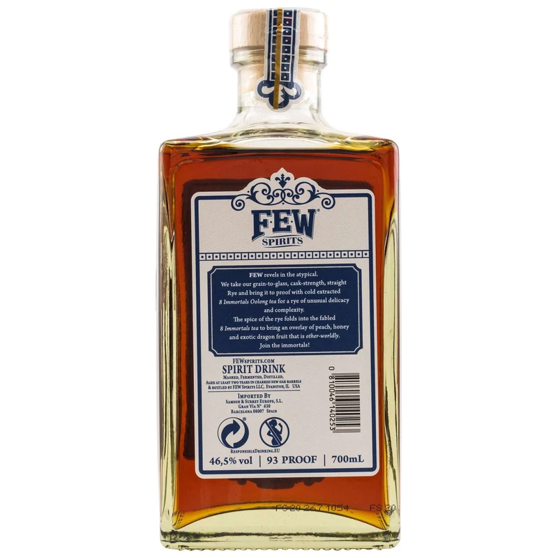 FEW | Immortal Rye | 93 Proof | Rye Whiskey | 46,5%