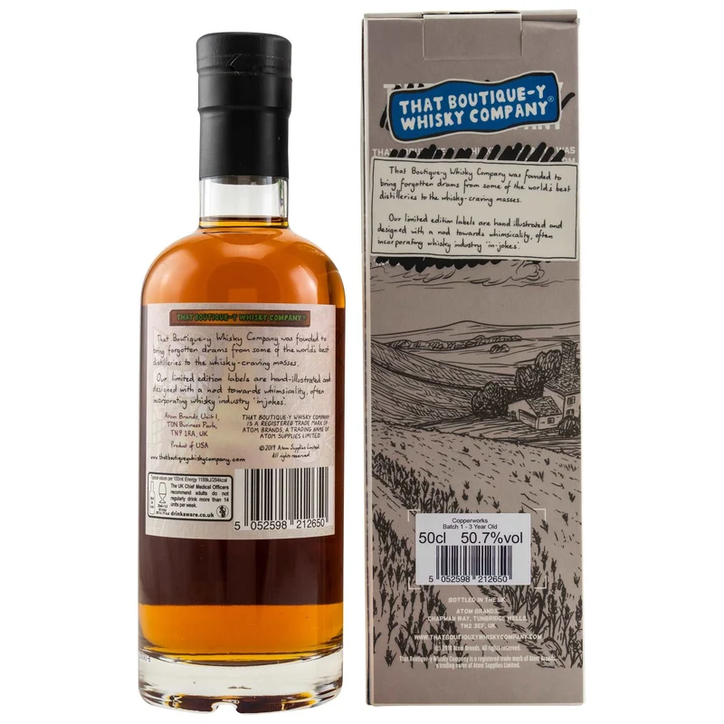 Copperworks | 3 Jahre | Batch 1 | TBWC | American Whiskey | 0,5l | 50,7%