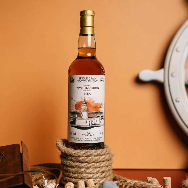 Invergordon | 55 Jahre | 1965/2021 | Wu Dram Clan & Kirsch | Single Grain Scotch Whisky | 40%
