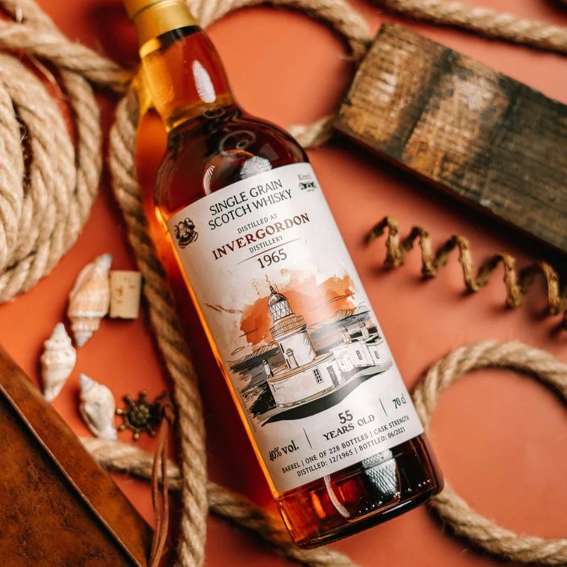 Invergordon | 55 Jahre | 1965/2021 | Wu Dram Clan & Kirsch | Single Grain Scotch Whisky | 40%