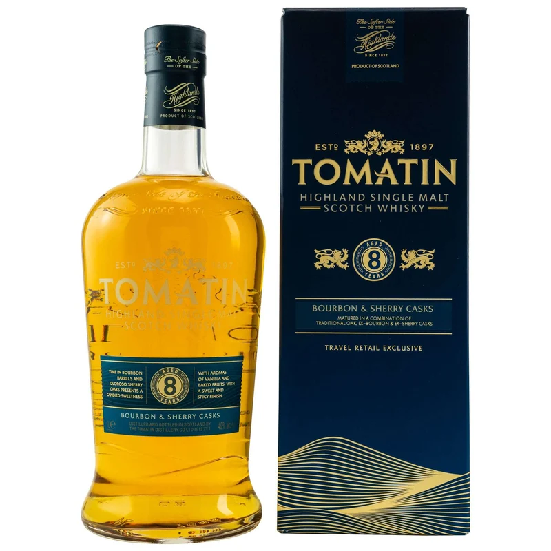 Tomatin | 8 Jahre | Bourbon & Sherry Casks | Travel Retail Exclusive | 1l | 40%
