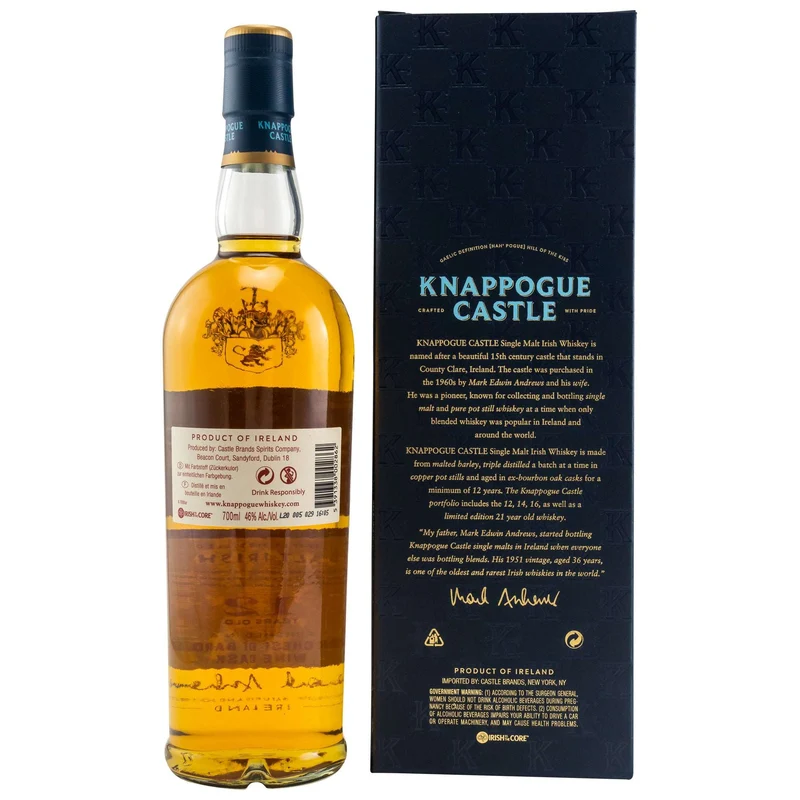 Knappogue Castle | 12 Jahre | Marchesi di Barolo | Cask Finish Series | Irish Whiskey | 46%