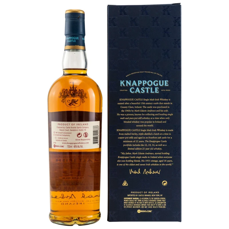 Knappogue Castle | 12 Jahre | Château Pichon Baron | Cask Finish Series | Irish Whiskey | 46%