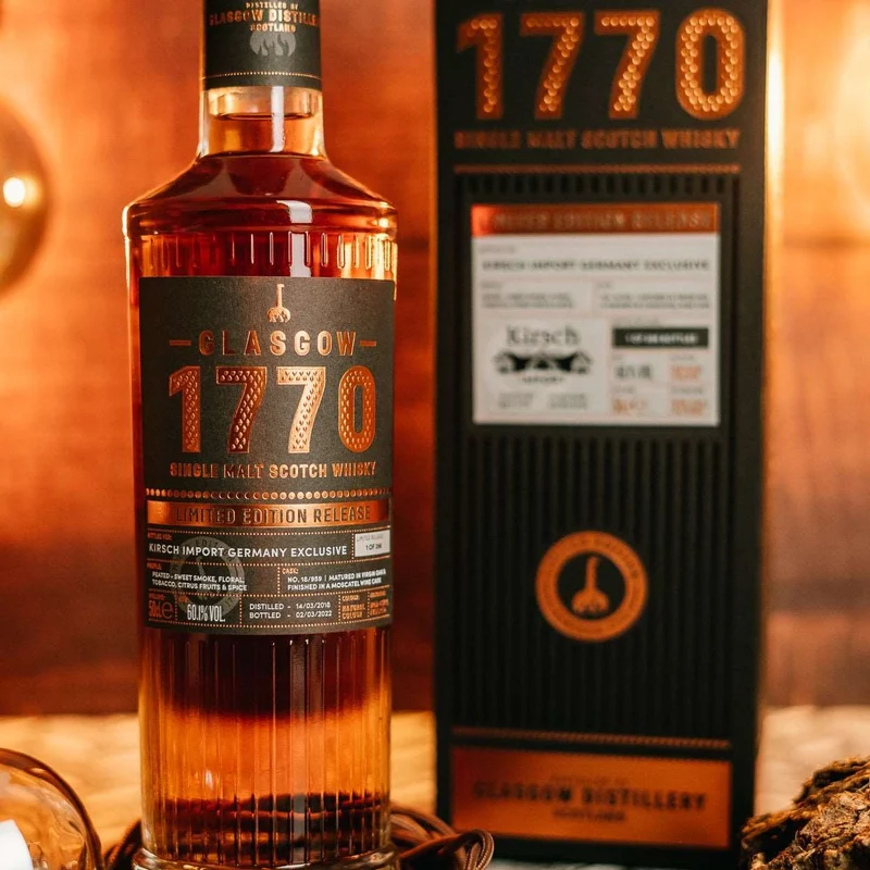 1770 Glasgow | 3 Jahre | 2018/2022 | Peated | Moscatel Finish | 0,5l | 60,1%