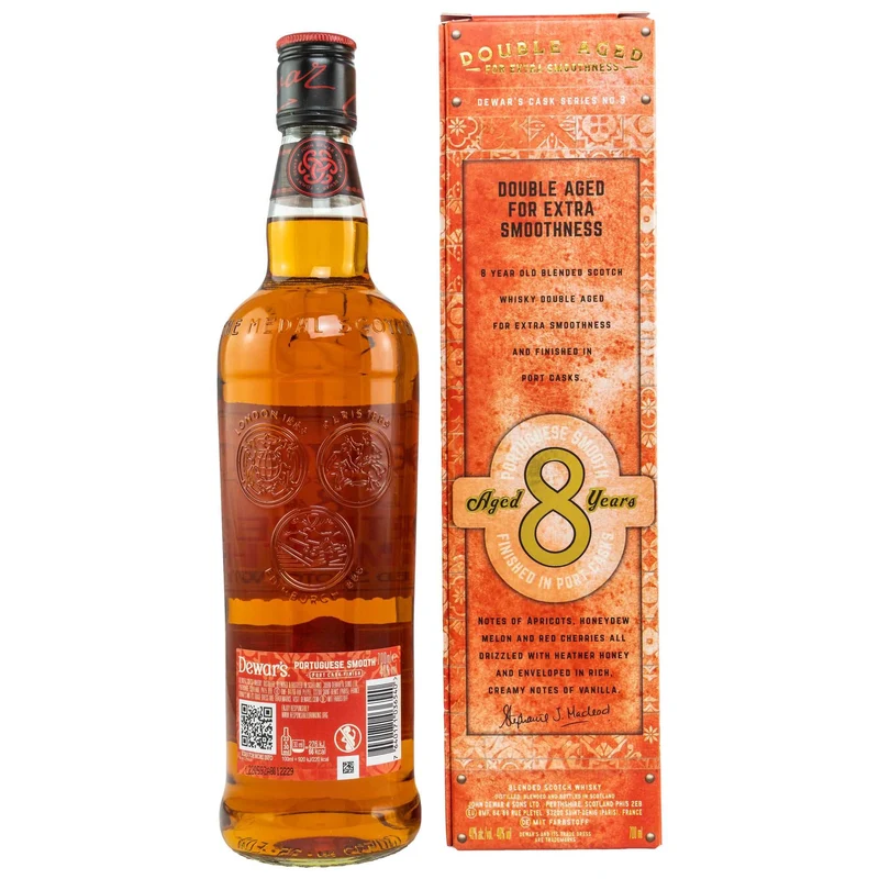 Dewar's | 8 Jahre | Portuguese Smooth | Dewar's Cask Series No.3 | Blended Scotch Whisky | 40%