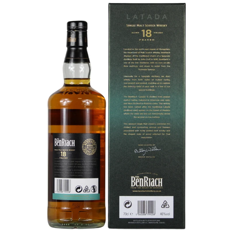 Benriach 18 Jahre Peated Madeira Cask Finish 46% 0,7l