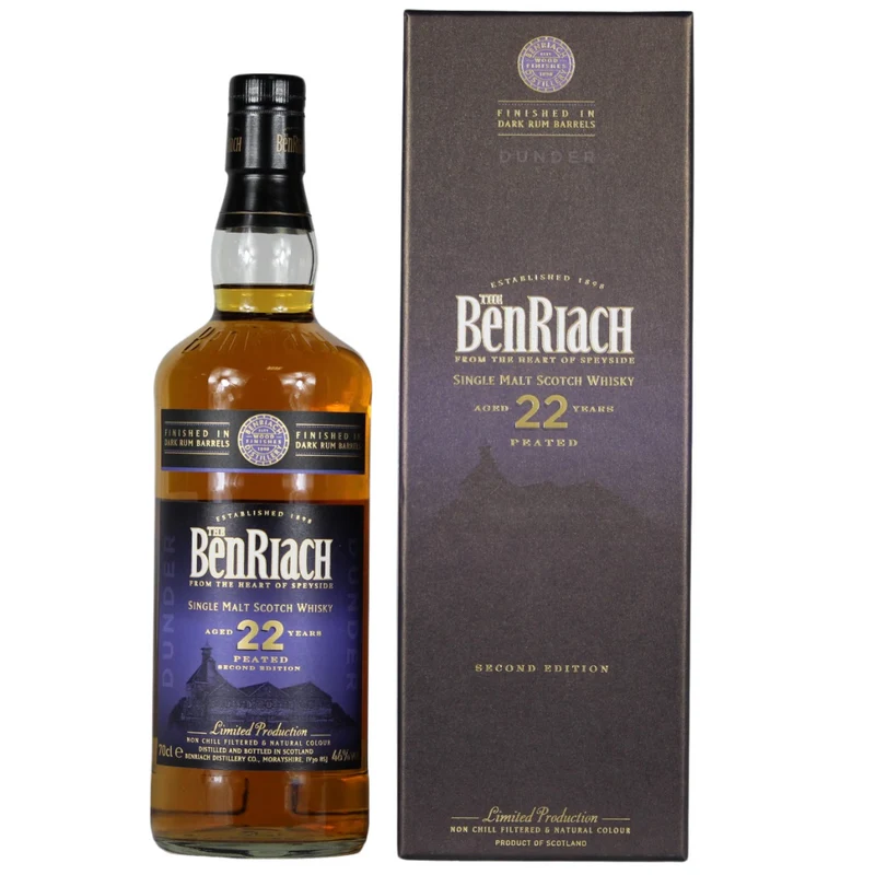 Benriach 22 Jahre Dark Rum Barrel Finish Second Edition 46% 0,7l