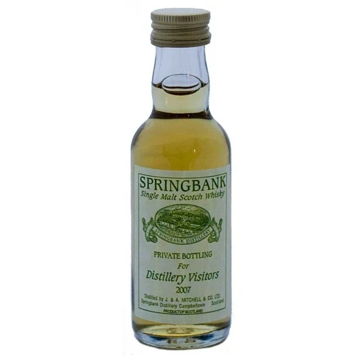 Springbank Distillery Visitors 2007 Miniature