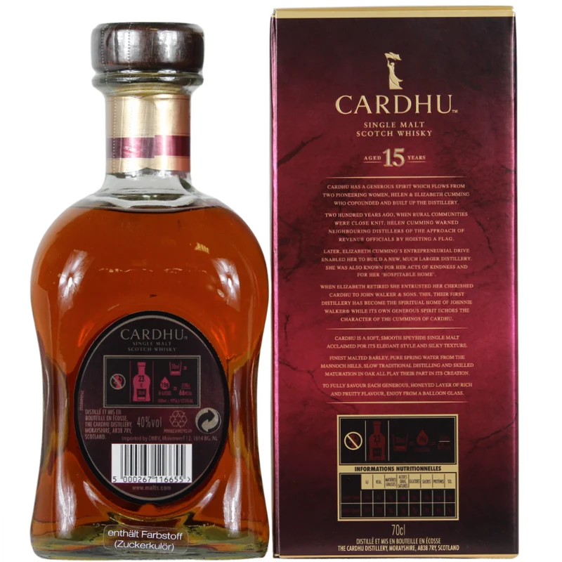 Cardhu 15 Jahre 40% 0,7l