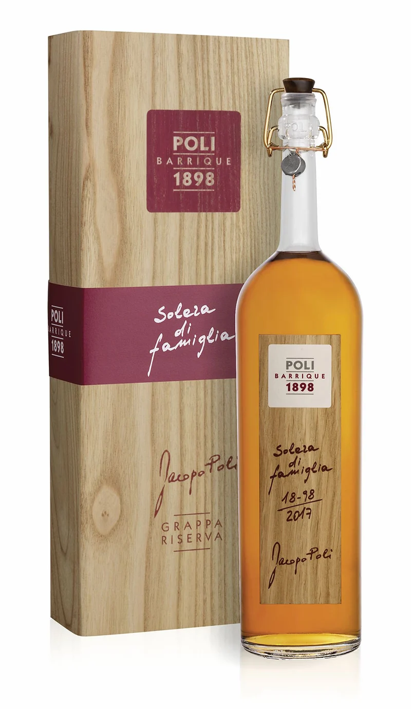 Grappa Poli Barrique Solera di Famiglia 55% 0,7 Liter