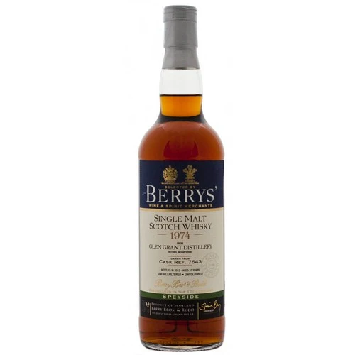 Glen Grant 37 Year Old 1974 Berry's Own