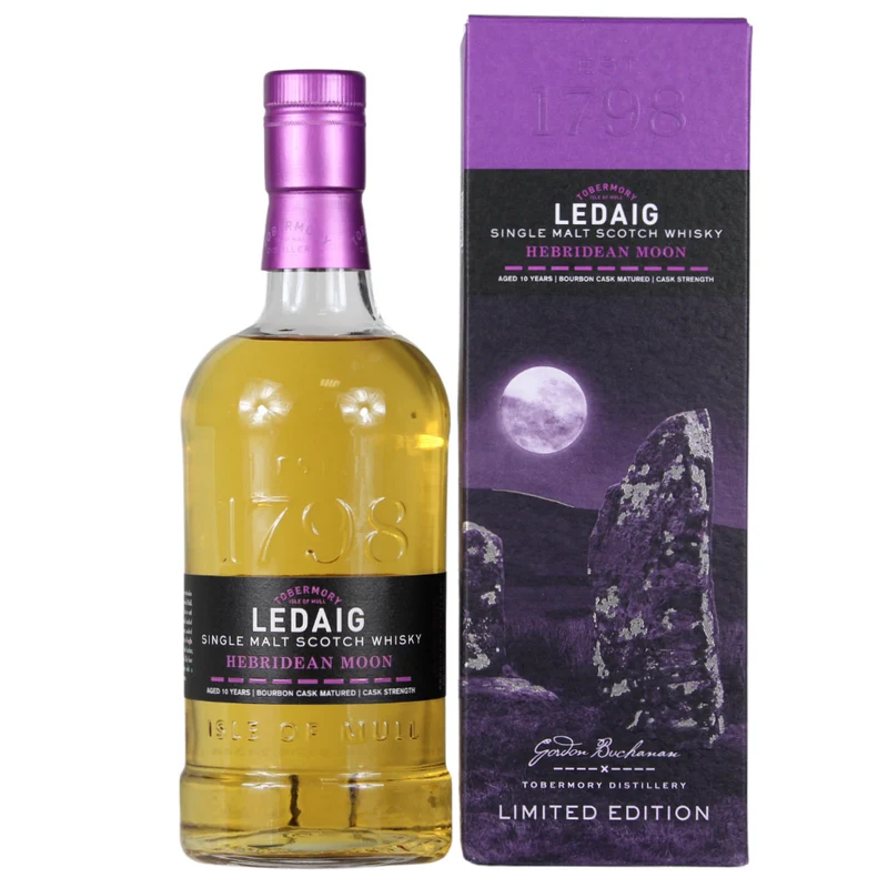 Ledaig 10 Jahre Hebridean Moon Cask Strength 58,8% 0,7l