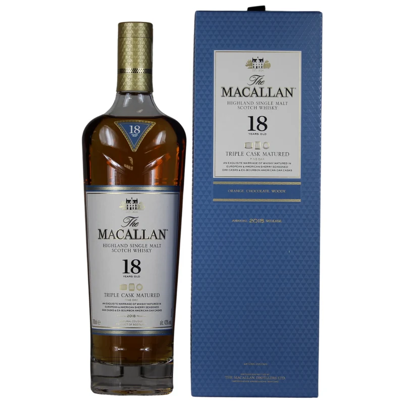 Macallan 18 Jahre Triple Cask Matured 2018 Release 43% 0,7l