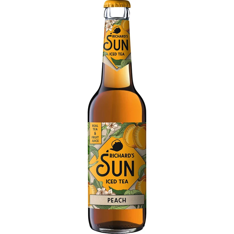 Richard's Sun Eistee Peach 24x 0,33 Liter (MEHRWEG)
