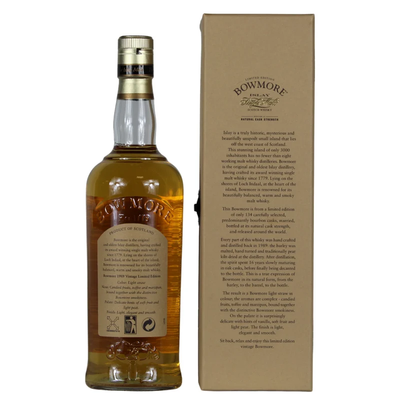 Bowmore 16 Jahre Vintage 1989 Cask Strength 51,8% 0,7l