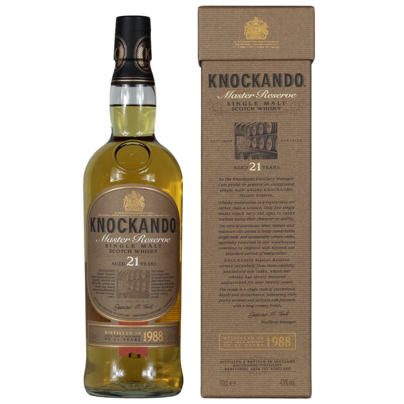Knockando 21 Jahre Distilled 1988 Master Reserve 43% 0,7l