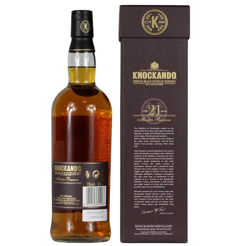 Knockando 21 Jahre Distilled 1994 Master Reserve 43% 0,7l