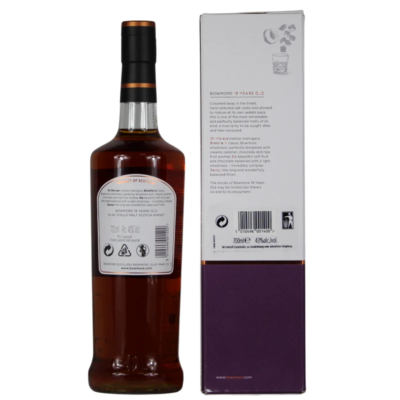 Bowmore 18 Jahre (Bottled 2016) 43% 0,7l