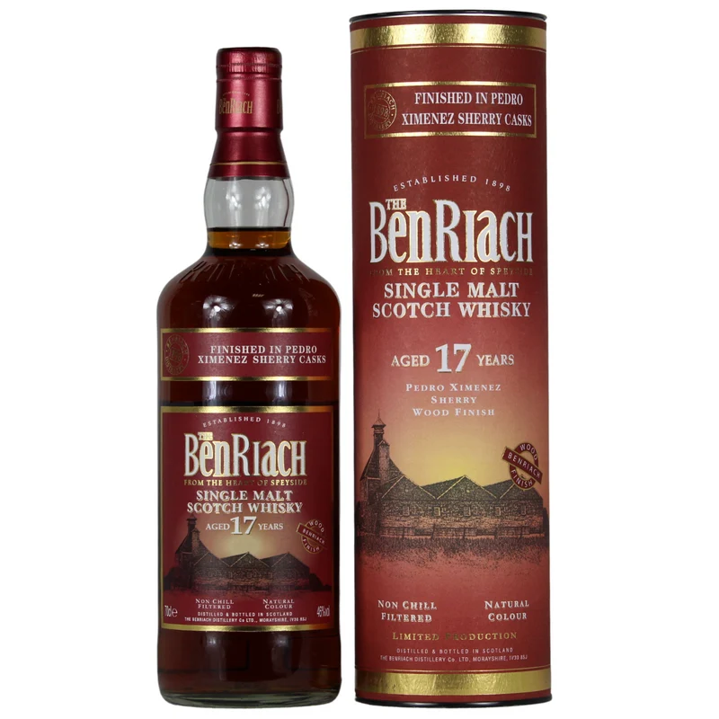 Benriach 17 Jahre Pedro Ximenez Sherry Cask Finish 46% 0,7l