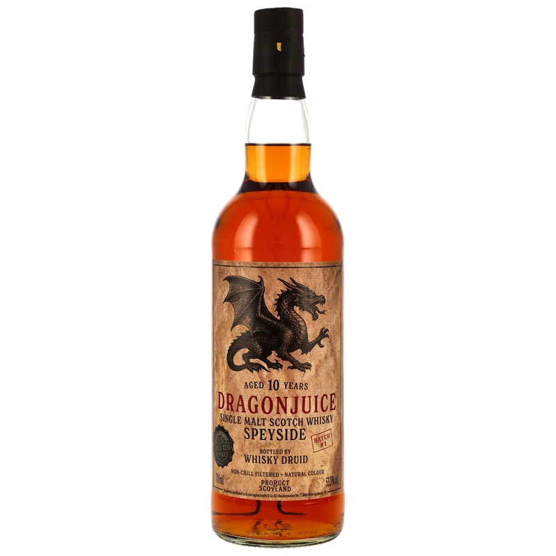 Dragonjuice Speyside 10 Jahre Batch #1 Whisky Druid 53,3% 0,7l