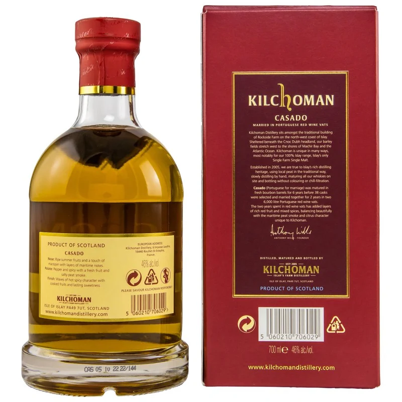 Kilchoman Casado Limited Edition 2022 46% 0,7l