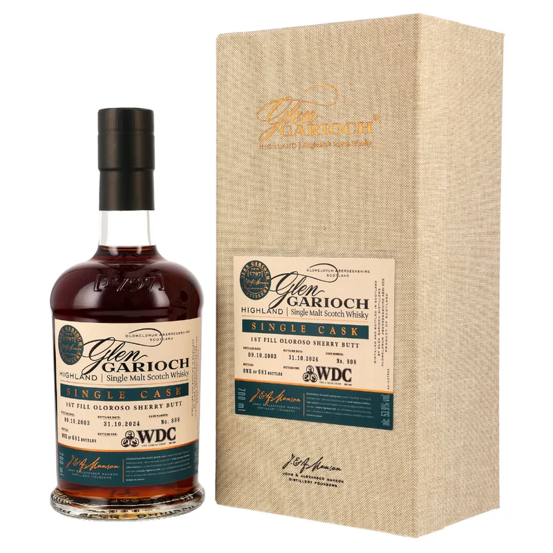 Glen Garioch Single Cask 1st Fill Oloroso Sherry Butt 2003/2024 WDC 53,9% 0,7l