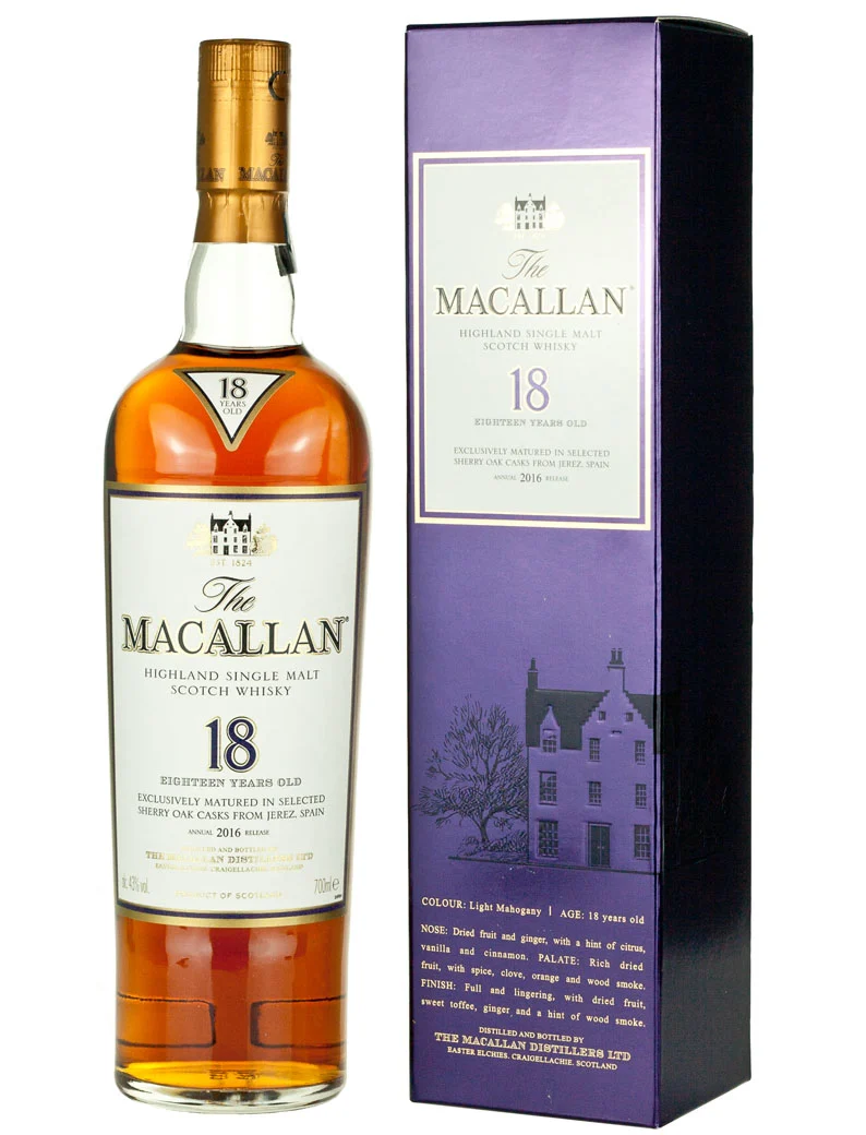 Macallan 18 Year Old Sherry Oak