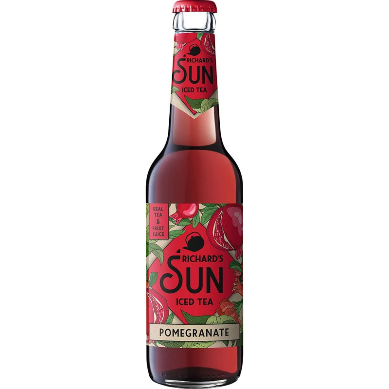 Richard's Sun Eistee Pomegranate 24x 0,33 Liter (MEHRWEG)